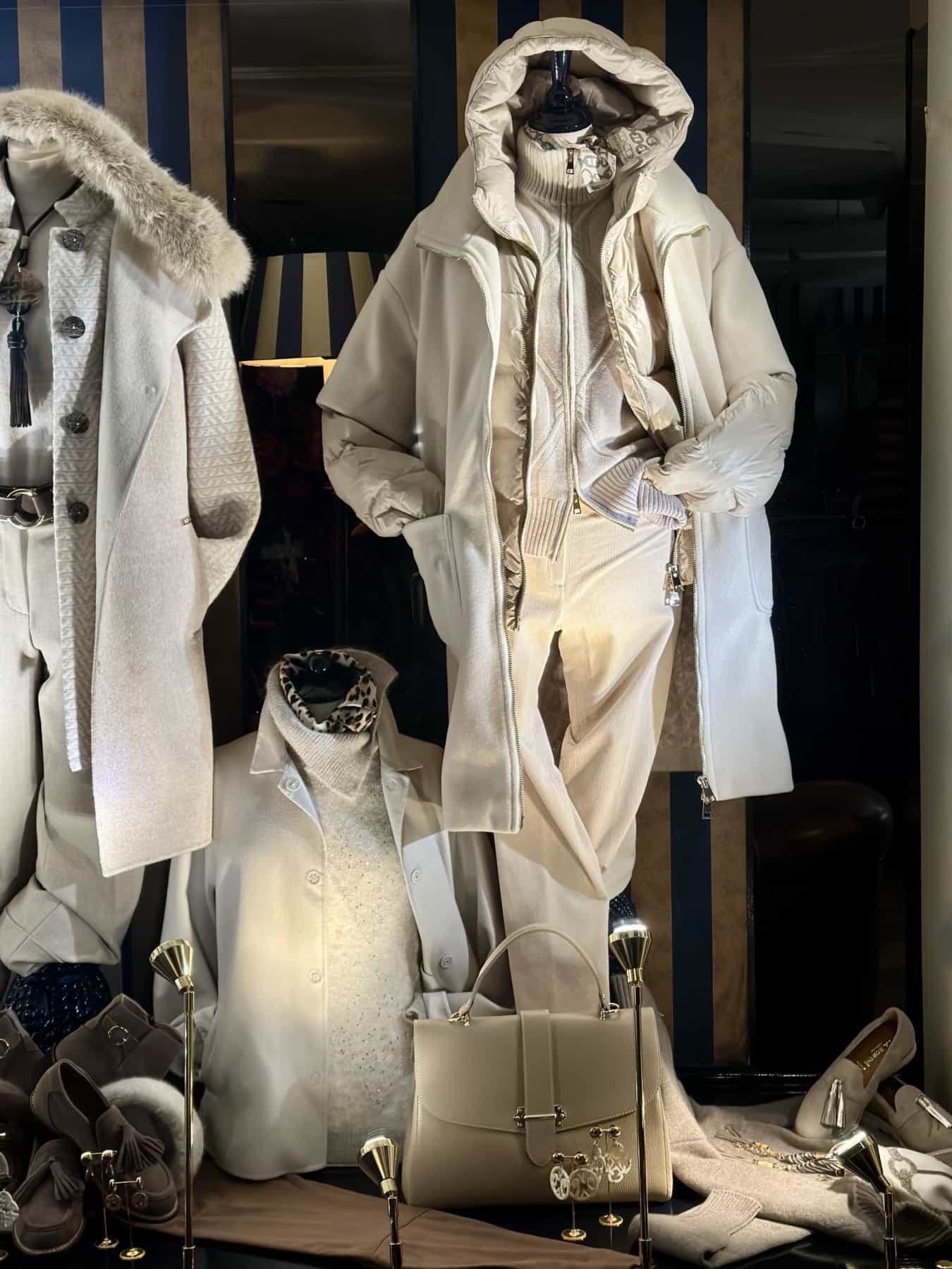 Beige Winter Jas Ook In Grote Maten Verkrijgbaar