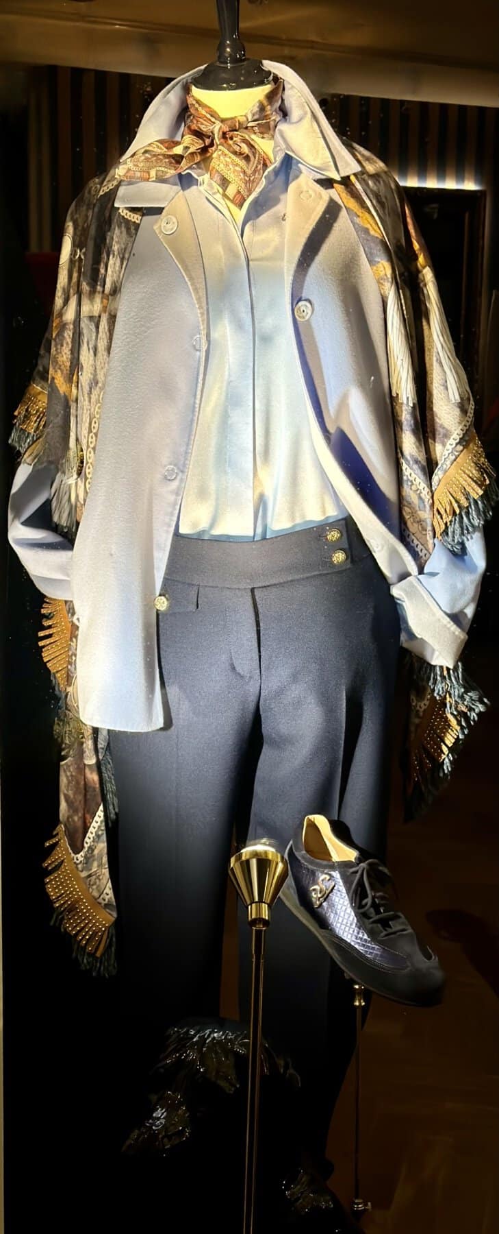 Bleu Cashmere Jasje Met Pantalon Van Seductive