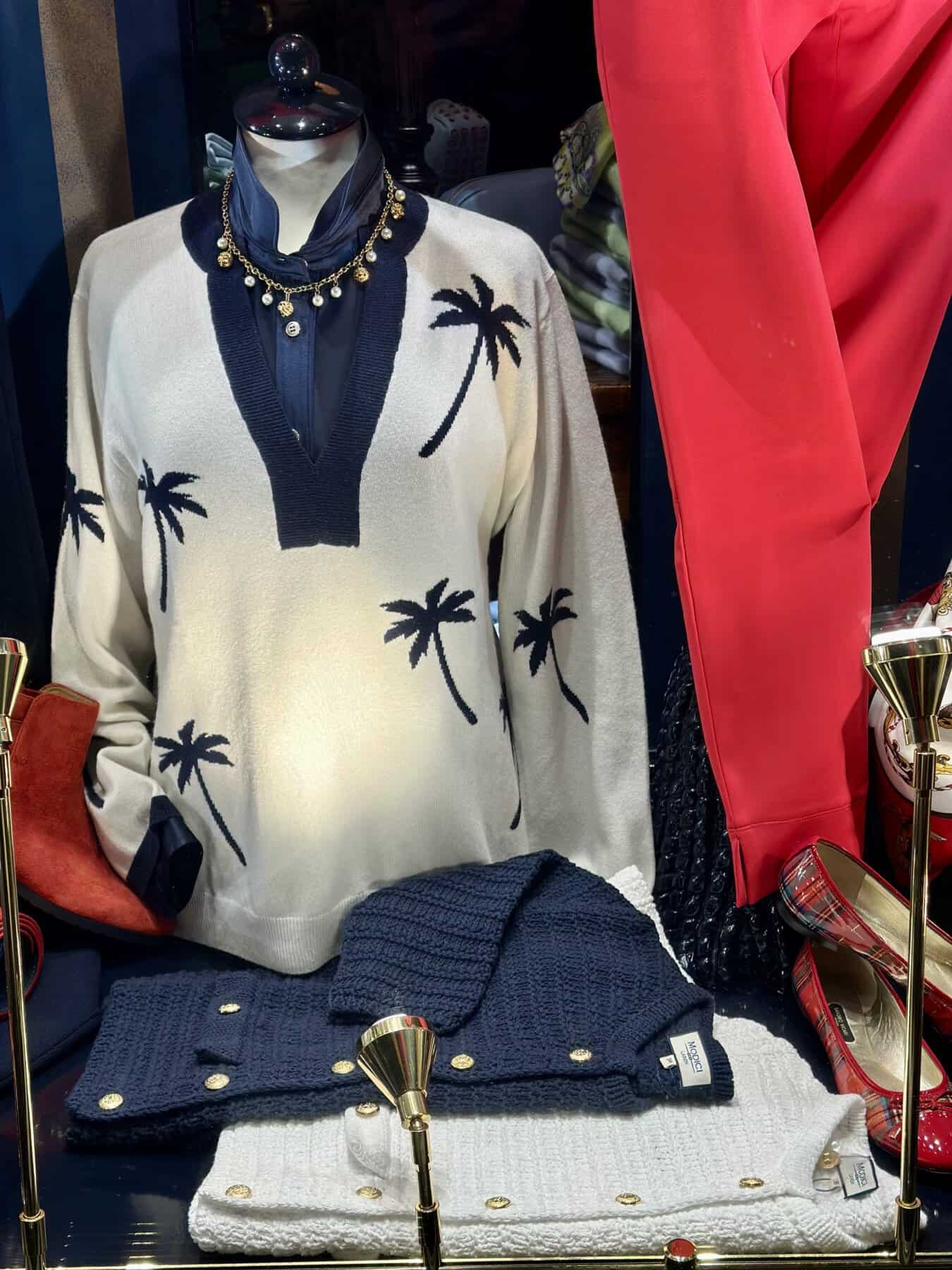 Oversize Trui Met Palmbomen